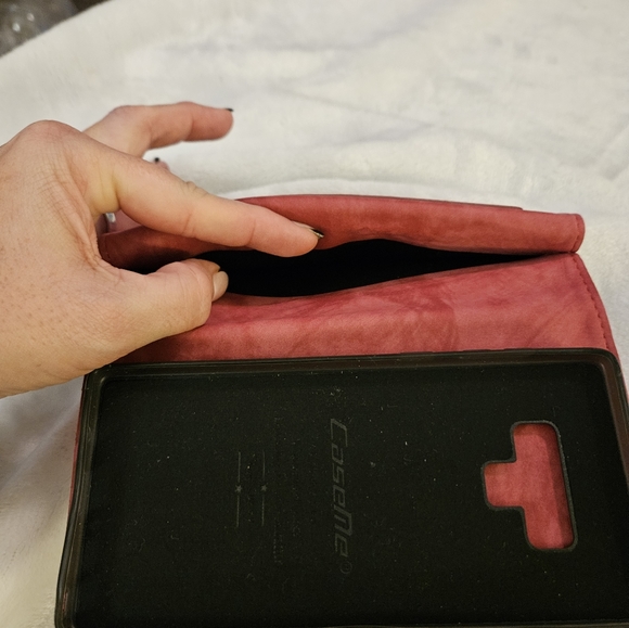 CaseMe mauve wallet with phone case - Picture 5 of 11